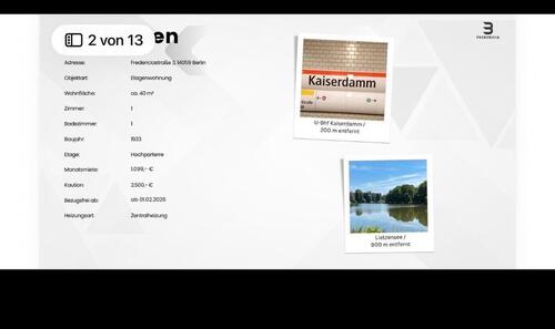 Foto - 1 Zimmer Etagenwohnung in Berlin