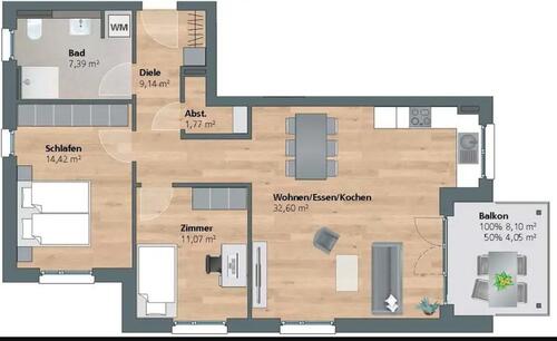 Foto - 3 Zimmer Etagenwohnung zum Kaufen in Laichingen