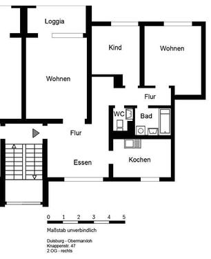 Foto - Etagenwohnung in Duisburg zur Miete