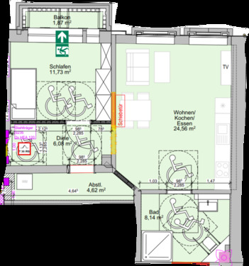 Foto - 2 Zimmer Etagenwohnung zur Miete in Worms