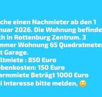 Nachmieter für eine 3 Zimmer Wohnung in Rottenburg Innenstadt - Rottenburg am Neckar