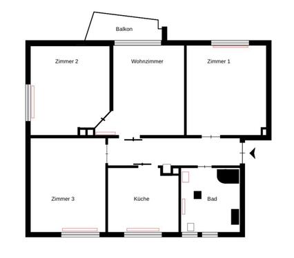 Foto - 4 Zimmer Etagenwohnung in Landau in der Pfalz