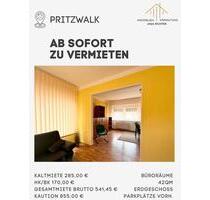 Büroräume in Pritzwalk - 285,00 EUR Kaltmiete, in Pritzwalk (PLZ: 16928)
