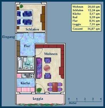 Foto - 2 Zimmer Etagenwohnung zur Miete in Dresden