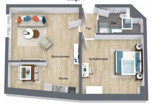 Foto - 2 Zimmerwohnung in Zentrum von Wurzen