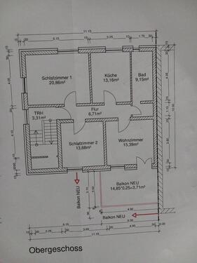 Foto - Wohnung 3ZKB zu vermieten Warmmiete 1000€ inkl.Heizung