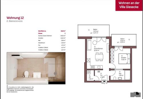 Foto - 2 Zimmer Etagenwohnung zur Miete in Tirschenreuth