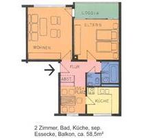 Hübsche 2 Zimmer-Wohnung in ruhiger Lage - Kassel Nordshausen