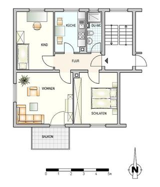 Foto - 3 Zimmer Etagenwohnung in Ulm