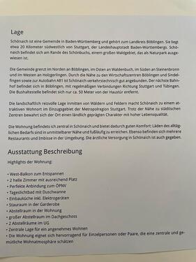 Foto - Wohnungsangebot in Schönaich - 1.100,00 EUR Kaltmiete,