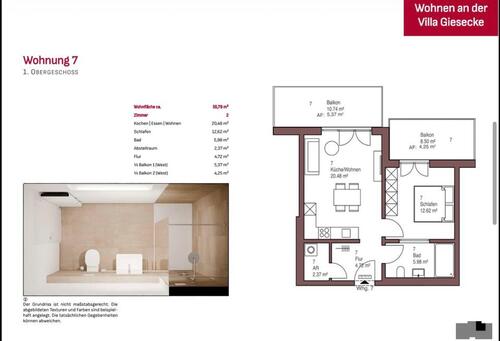Foto - 2 Zimmer Etagenwohnung zur Miete in Tirschenreuth