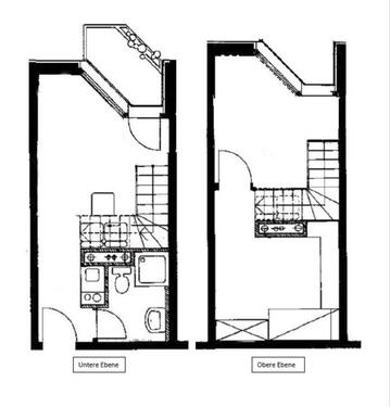 Foto - Helle, offene Maisonette-Wohnung mit Balkon im Kasernenviertel