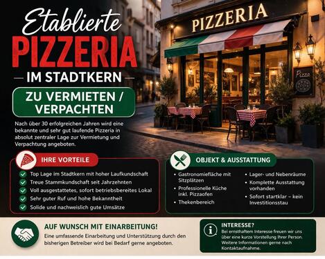 Foto - Pizzeria zu VermietenVerpachten