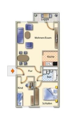 Foto - Etagenwohnung zur Miete in Freiberg