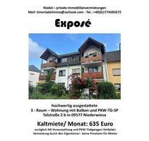 Hochwertig ausgestattete 3-Raum mit Balkon + Tiefgarage SP - Niederwiesa