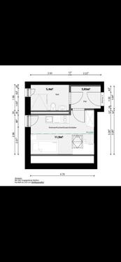 Foto - 1 Zimmer Dachgeschoßwohnung zur Miete in Eching