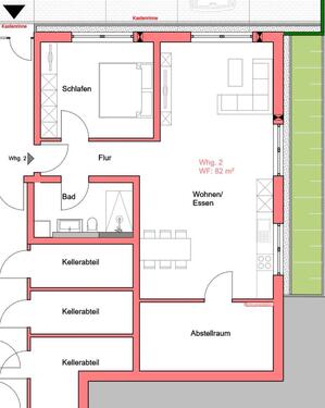 Foto - 2 Zimmer Erdgeschoßwohnung zur Miete in Perl