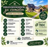 Großzügige Erdgeschosswohnung mit Garten, Terrasse & Keller - Barnstorf