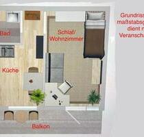 Mietwohnung Wohnung schön hell mit Balkon 1 Person - Herne Wanne-Bickern