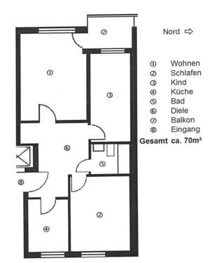 Foto - sonnige 3-Zi-Wohnung Bogenhausen Denning 81927 MUC