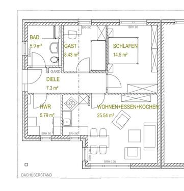 Foto - Bungalow Haushälfte in Damp zu vermieten