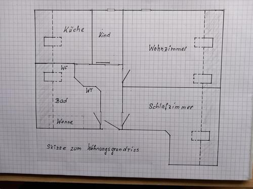 Foto - schöne 2,5 Raumwohnung - 352,00&nbsp;EUR Kaltmiete, ca.&nbsp; 61,20&nbsp;m&sup2;