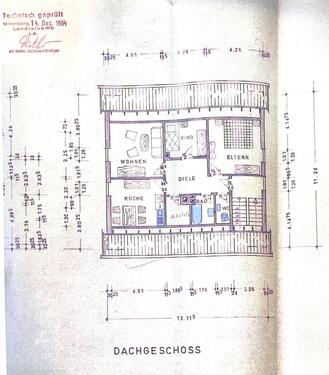 Foto - Dachgeschosswohnung, 3 Zimmer, 63920 Großheubach