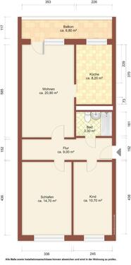 Foto - 3 Zimmer Etagenwohnung in Olbersdorf