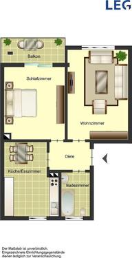 Foto - 2 Zimmer Erdgeschoßwohnung zur Miete in Duisburg