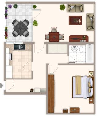 Foto - 2 Zimmer Erdgeschoßwohnung in Mönchengladbach