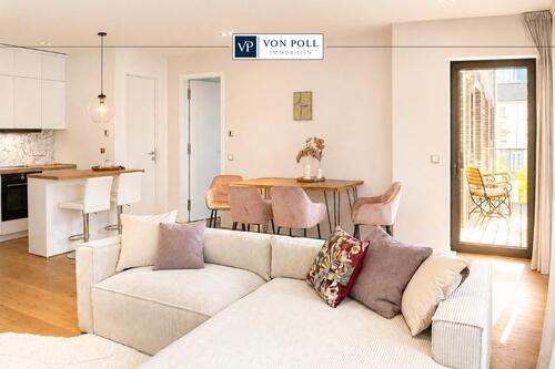 Foto - Exklusiv möblierte 2-Zimmer-Wohnung mit Balkon und Lift