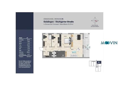 Foto - Etagenwohnung in Geislingen an der Steige zur Miete