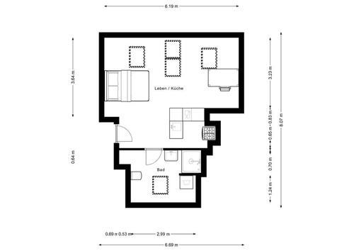 Foto - Charmante möblierte Dachgeschosswohnung in zentraler Lage