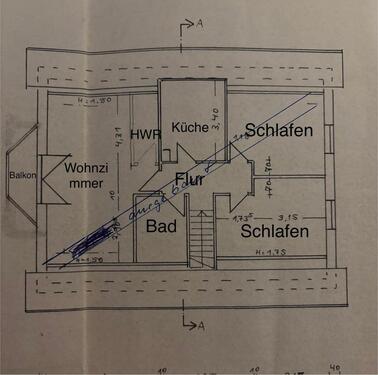 Foto - Wohnung 3 Zimmer Balkon - 825,00 EUR Kaltmiete,