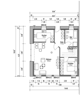 Foto - 4 Zimmer Maisonettenwohnung zur Miete in Laer