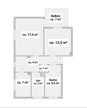Foto - 3 Zimmer, neue Küche Bad, Balkon (ab 1.2.2026), Kaltmiete