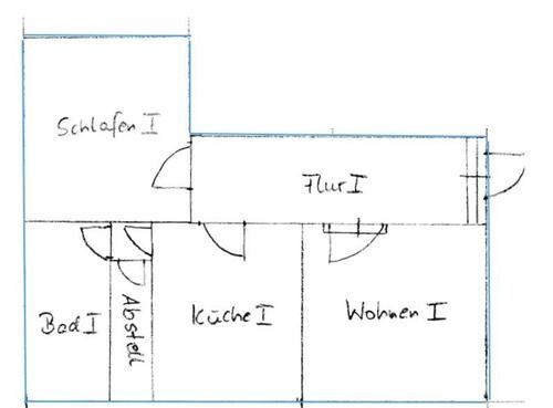 Foto - Gemütliche 2-ZimmerWohnung mit Küche und Bad- ca. 60 m2