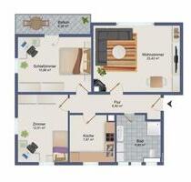 3 Zimmer Wohnung in Nagold! - 930,00&nbsp;EUR Kaltmiete, ca.&nbsp; 73,00&nbsp;m&sup2; in Nagold (PLZ: 72202)