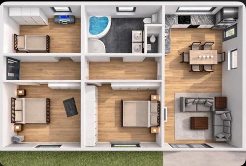 Foto - 4 Zimmer Erdgeschoßwohnung in Renningen