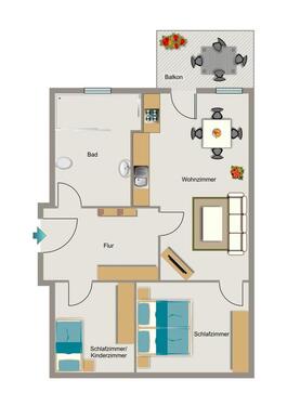 Foto - 3 Zimmer Etagenwohnung zur Miete in Waltrop