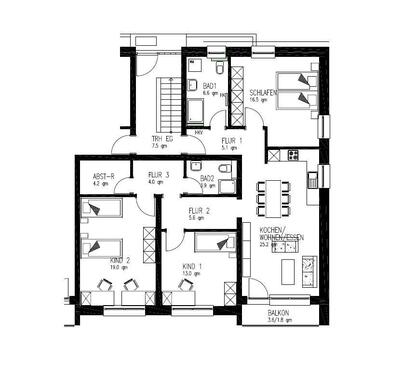Foto - 4 Zimmer Erdgeschoßwohnung zur Miete in Grafenberg