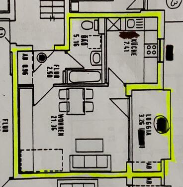 Foto - 1 Zimmer Etagenwohnung zur Miete in Langweid am Lech