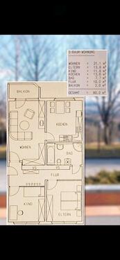 Foto - 3 Zimmer Etagenwohnung zur Miete in Neukirchen/Erzgebirge