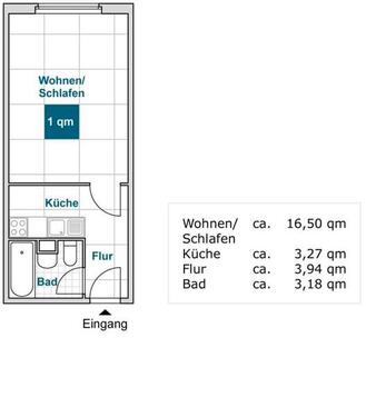 Foto - 1 Zimmer Etagenwohnung zur Miete in Dresden