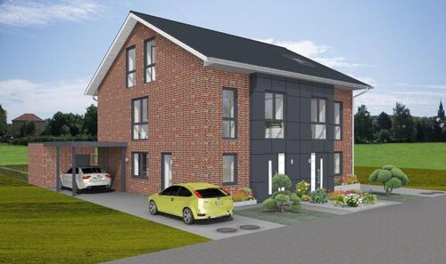 Foto - Doppelhaushälfte im Neubau – KfW 40 mit Photovoltaikanlage-Mesum