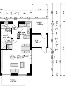 Foto - 3 Zimmer Doppelhaushälfte zur Miete in Schüttorf