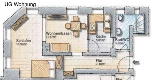 Foto - 3.5 Zimmer Etagenwohnung zum Kaufen in Mannheim