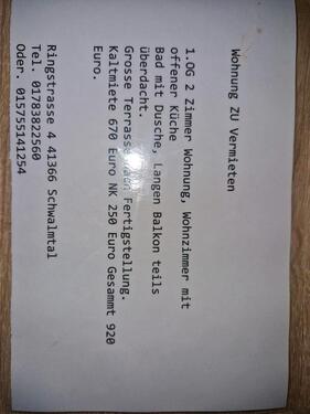 Foto - 2 zimmer wohung amern Schwalmtal