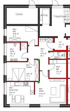 Foto - 3 Zimmer Erdgeschoßwohnung zur Miete in Papenburg