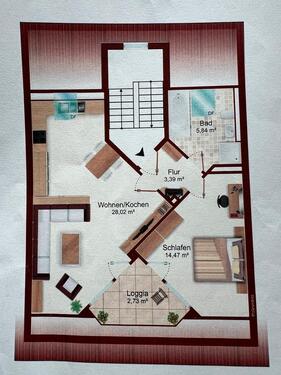 Foto - 2 Zimmer Dachgeschoßwohnung zur Miete in Stade